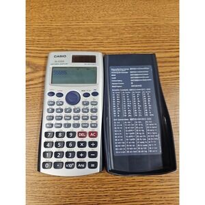 Casio fx 115 ES Plus handheld scientific solar powered calculator Used